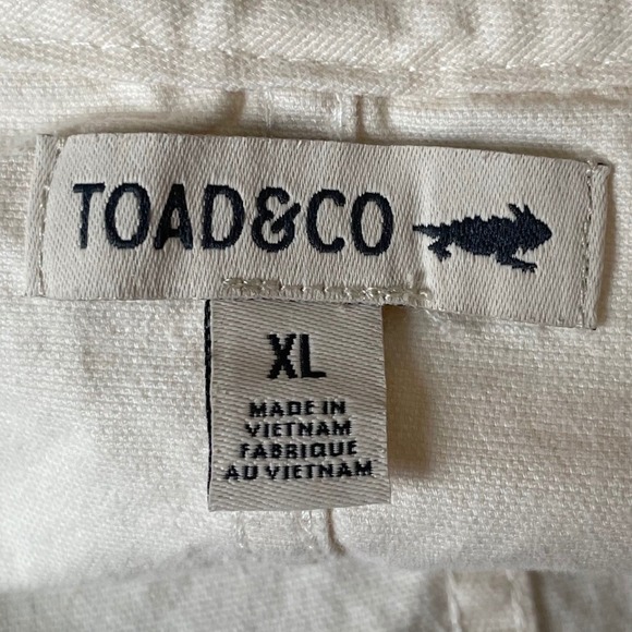 Toad & Co Earthworks Organic Cotton Blend Overall Jumper Dress Cream Khaki XL - Picture 6 of 9